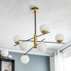 NOWODCZESNA LAMPA WISZĄCA MAYTONI NOSTALGIA MOD048PL-06G CZARNO-ZŁOTA BIAŁE KULE